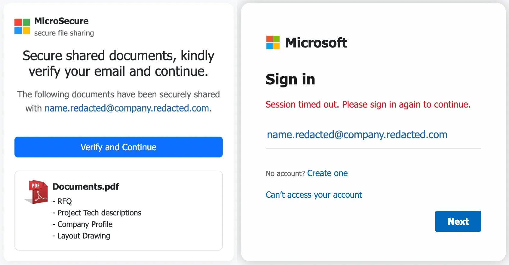 Microsoft Sign-in Page